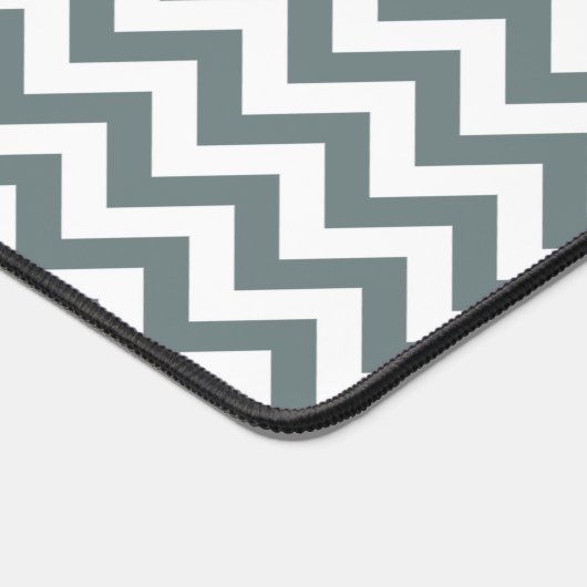 Chevron Dull Silver Bureaumat (Hoek)