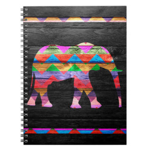 Chevron Elephant Pattern #2 Notitieboek