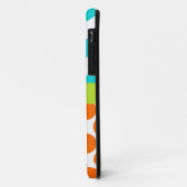 Chevron en Polka Dots Monogram Case-Mate iPhone Case (Achterkant/links)