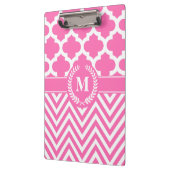 Chevron en Quatrefoil Klembord (Links)