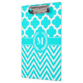 Chevron en Quatrefoil Klembord (Links)