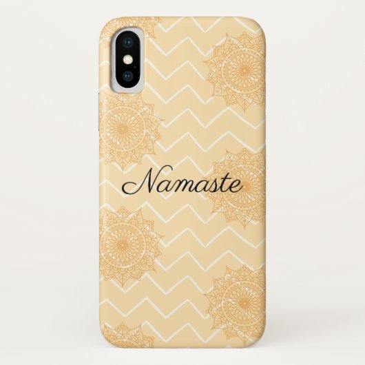 Chevron en Sierpatroon Namaste Case-Mate iPhone Case (Achterkant)