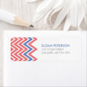 Chevron Étiquette de adresse (En situation)