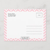 CHEVRON Faire-part de naissance moderne (Dos)