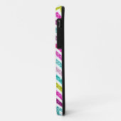 Chevron Faux Glitter Rainbow Coloful Girly Bling Case-Mate iPhone Case (Achterkant/links)