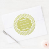 Chevron gebakken met liefde Stickers cadeau Labels (Envelop)