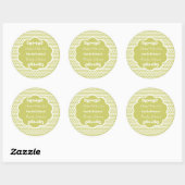 Chevron gebakken met liefde Stickers cadeau Labels (Vel)