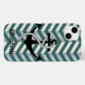 Chevron Geometric Nautical Name Case-Mate iPhone Case (Achterkant (horizontaal))