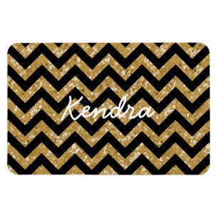 Chevron Glitter Blik Premium Magnet Magneet