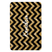Chevron Glitter Blik Premium Magnet Magneet (Verticaal)