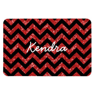 Chevron Glitter Blik Premium Magnet Magneet