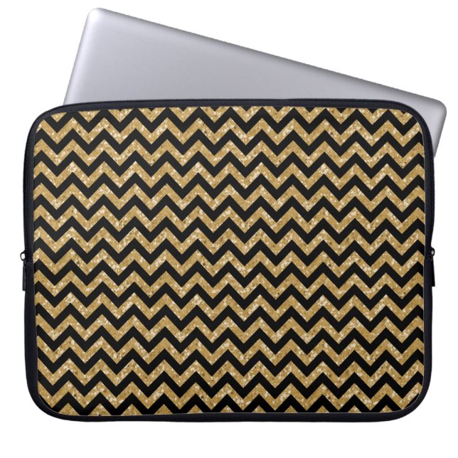 Chevron Glitter Kijk Electronics Sleeve (Voorkant)
