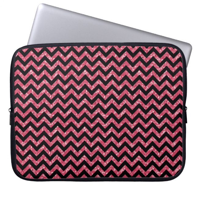 Chevron Glitter Kijk Electronics Sleeve (Voorkant)