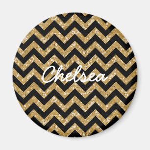 Chevron Glitter Kijk Magnet Magneet