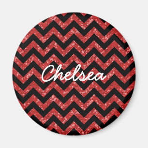 Chevron Glitter Kijk Magnet Magneet