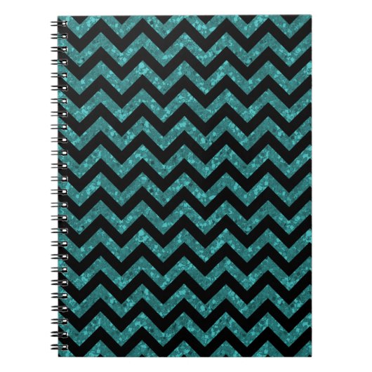 Chevron Glitter Kijk Notitieboek (Voorkant)