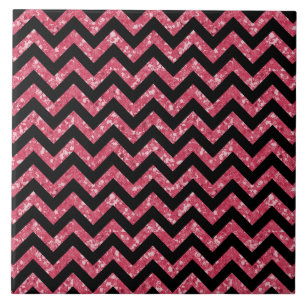 Chevron Glitter Kijk Tegel Tegeltje