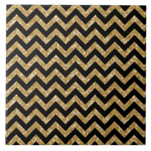 Chevron Glitter Kijk Tegel Tegeltje