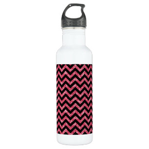 Chevron Glitter Kijk Waterfles