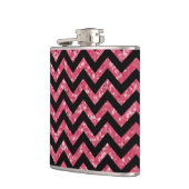 Chevron Glitter Let Flask Heupfles (Links)