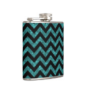 Chevron Glitter Let Flask Heupfles (Rechts)
