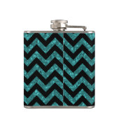 Chevron Glitter Let Flask Heupfles (Achterkant)