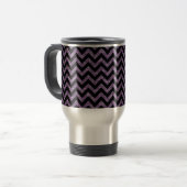 Chevron Glitter look Travel Mug Reisbeker (Voorkant links)