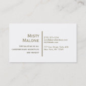 Chevron Gold en Black Visitekaartje (Achterkant)