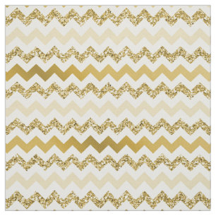 Chevron Gold Gradient Fabric Stof