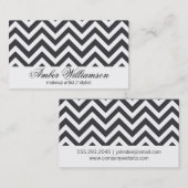 Chevron (grijs) visitekaartje (Voorkant / Achterkant)