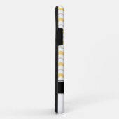 Chevron gris et jaune Monogram iPhone 5 Coque (Dos/Droite)