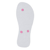 Chevron gris monogramme mariage fête tongs (Bas)