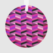 Chevron/Herringbone abstrait | Violets et Violet (dos)