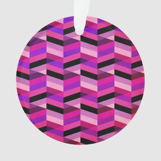 Chevron/Herringbone abstrait | Violets et Violet (devant)