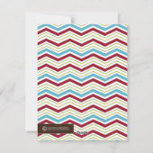Chevron Holiday-fotokaarten Feestdagenkaart (Achterkant)