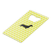 Chevron jaune citron avec Dachshund (Devant Angle)