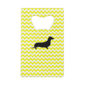 Chevron jaune citron avec Dachshund (Dos)