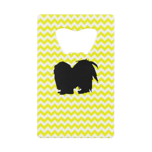 Chevron Jaune Citron Avec Silhouette Chih Tzu (Devant)