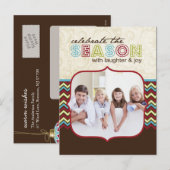 Chevron Kerstfoto Briefkaarten (Voorkant / Achterkant)