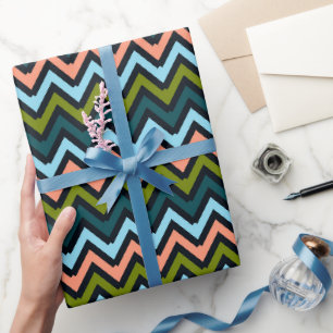 Chevron Kleuren  Cadeaupapier