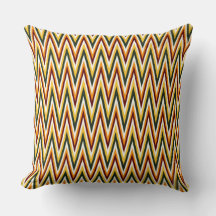 Chevron Kleuren zigzaggend Oranje, Gele Worp Kusse
