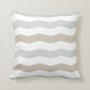 Chevron kussen in Weathered/Sand Multi