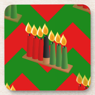 chevron kwanzaa bier onderzetter