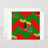 chevron kwanzaa briefkaart (Voorkant / Achterkant)