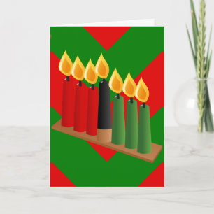 chevron kwanzaa feestdagen kaart