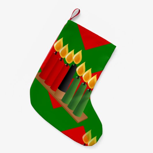 Chevron Kwanzaa Kerstmis kous Kleine Kerstsok (Voorkant (Hangend))