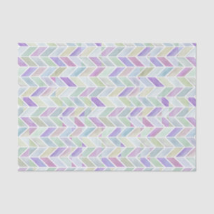 Chevron Lavender Limoen Tissuepapier