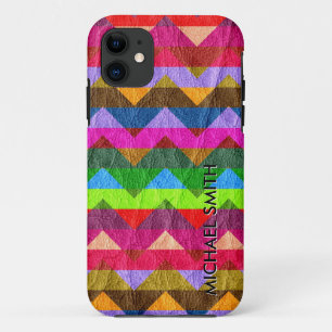 Chevron Leather #2 iPhone 11 Hoesje
