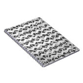Chevron Leopard Grey and Light Grey Print Notitieboek (Rechterzijde)
