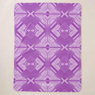 Chevron Lijnen Abstract Kunstpatroon Winterwarmer Sherpa Deken